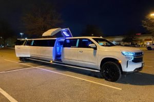 Chevy SUV SUBURBAN exterior car with open doors